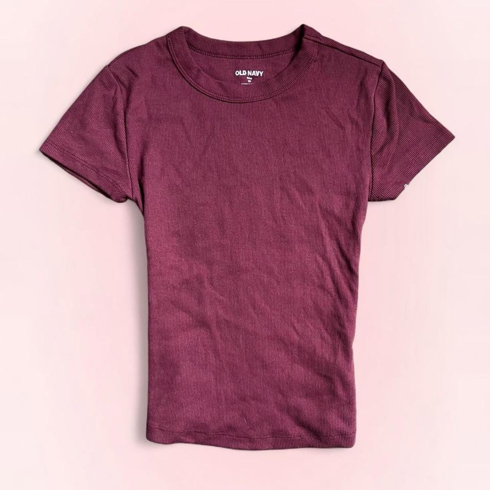 Burgundy Old Navy Fitted Top